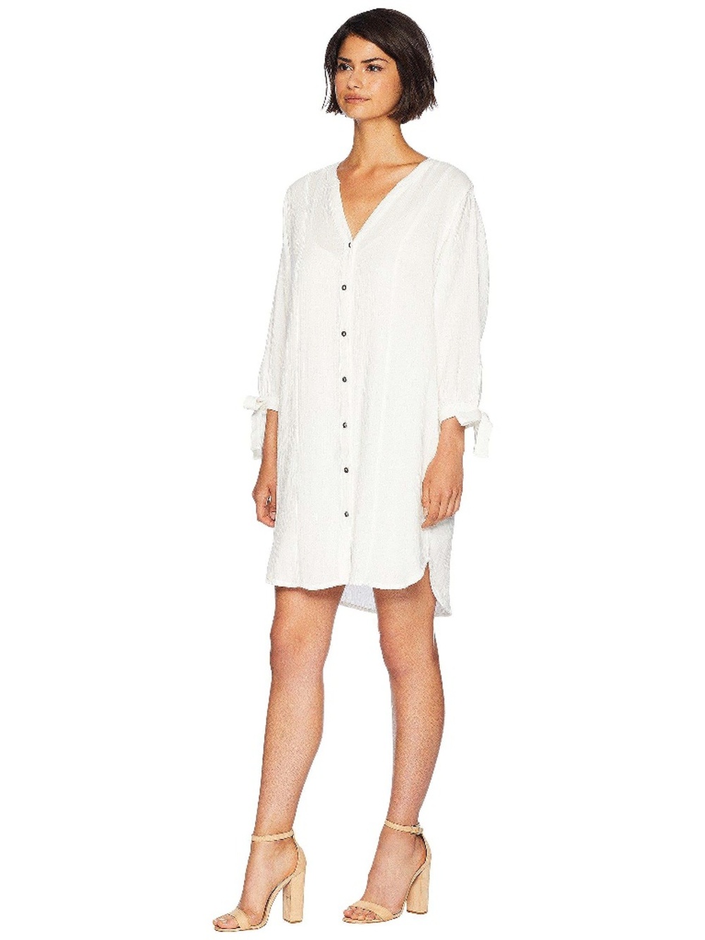Splendid Off-White Shirt Dress